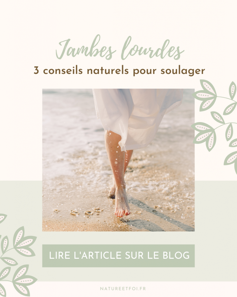 3 conseils naturels pour soulager les jambes lourdes