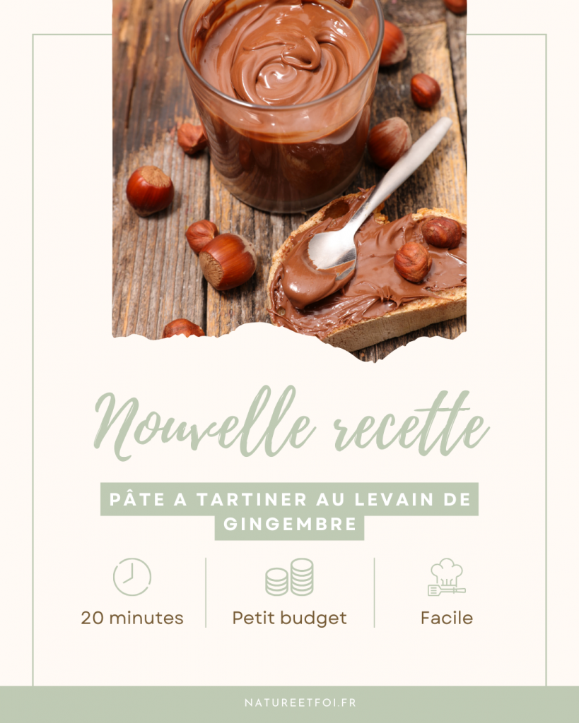 Pâte à tartiner au levain de gingembre