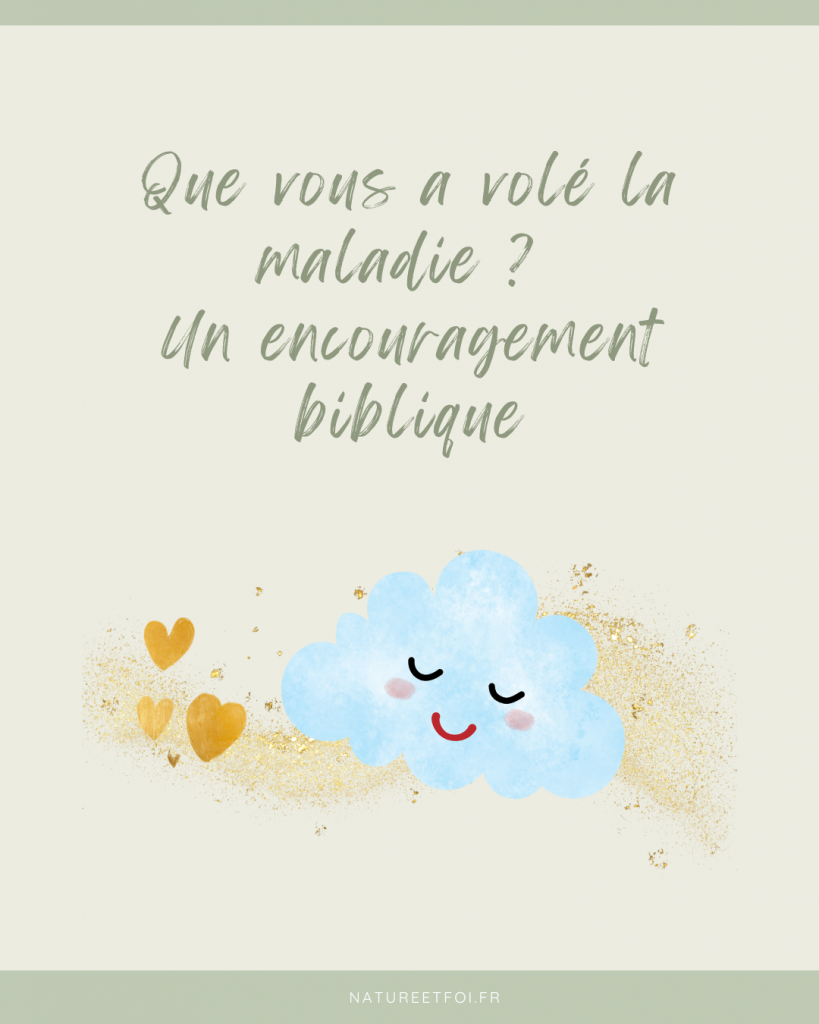 Que vous a volé la maladie ?